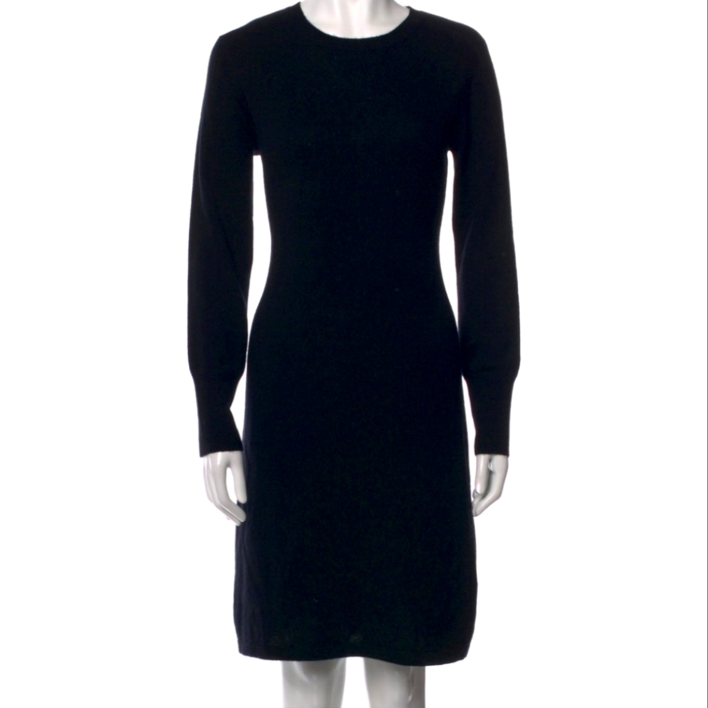NEIMAN MARCUS The Cashmere Collection Knee-Length DressSize: M Black